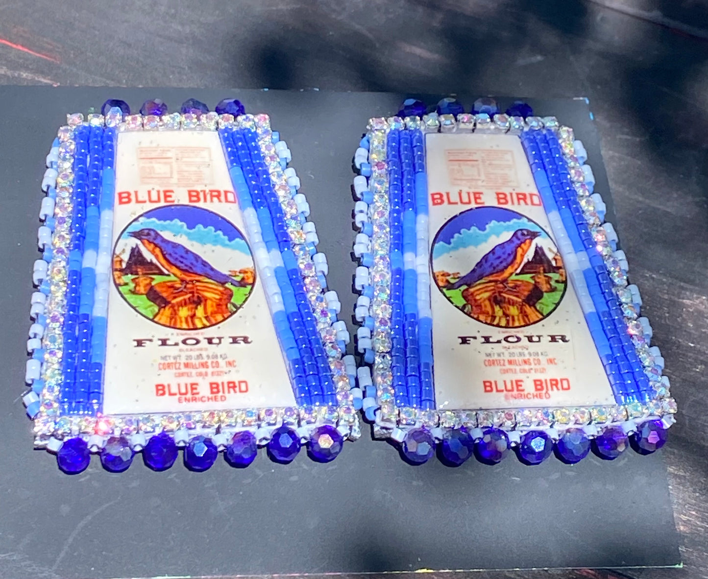 Blue Bird Earrings