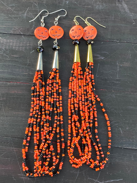 Halloween pumpkin dangles